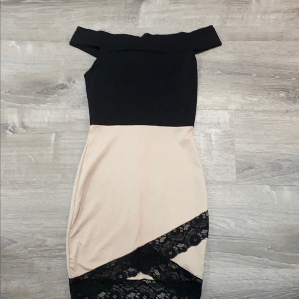 Mini Black & Tan dress